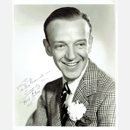 Autograf FRED ASTAIRE Certyfikat ACOA 20x25 cm Vintage