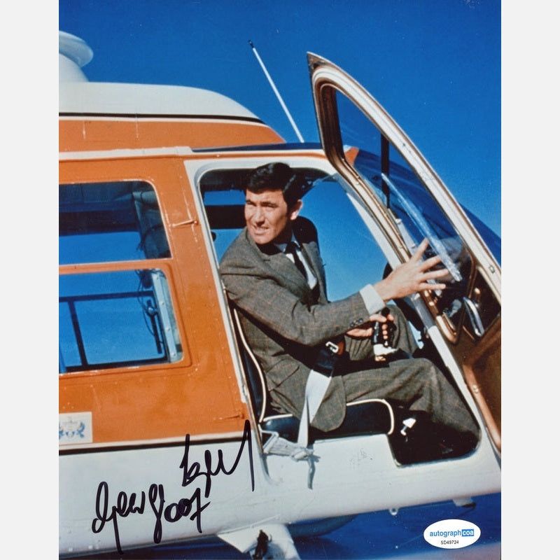 Autograf GEORGE LAZENBY Certyfikat ACOA 20x25 cm 007 JAMES BOND