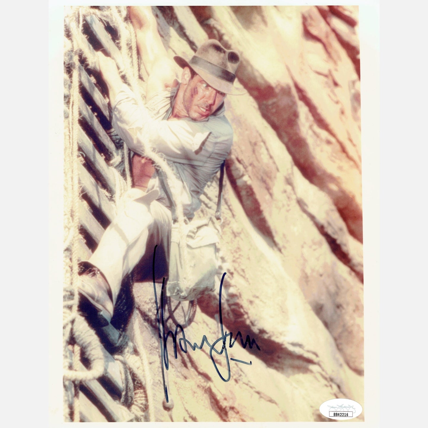 HARRISON FORD autograph JSA LOA signed 8x10 photography INDIANA JONES 8x10