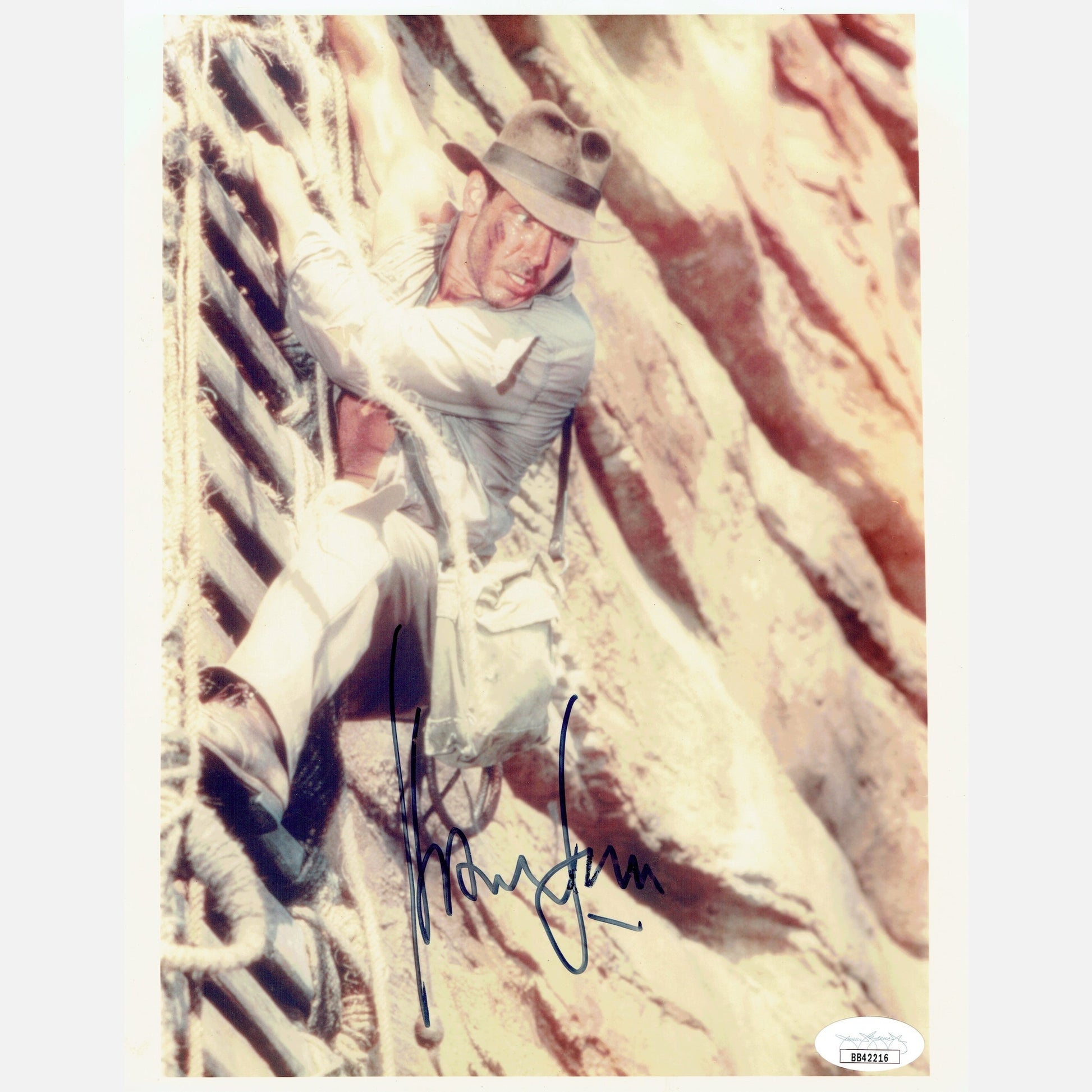 HARRISON FORD autograph JSA LOA signed 8x10 photography INDIANA JONES 8x10