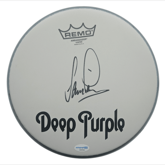 Autograf DEEP PURPLE IAN PAICE Certyfikat ACOA Naciąg perkusyjny