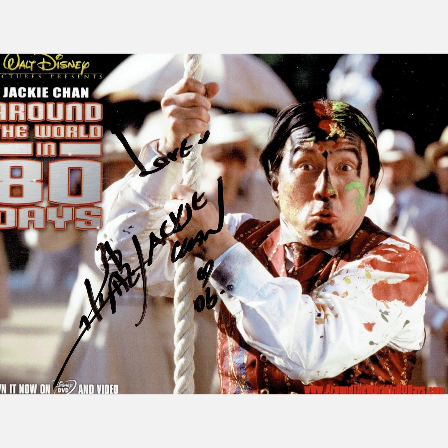 Autograf JACKIE CHAN Certyfikat ACOA 10x14 cm