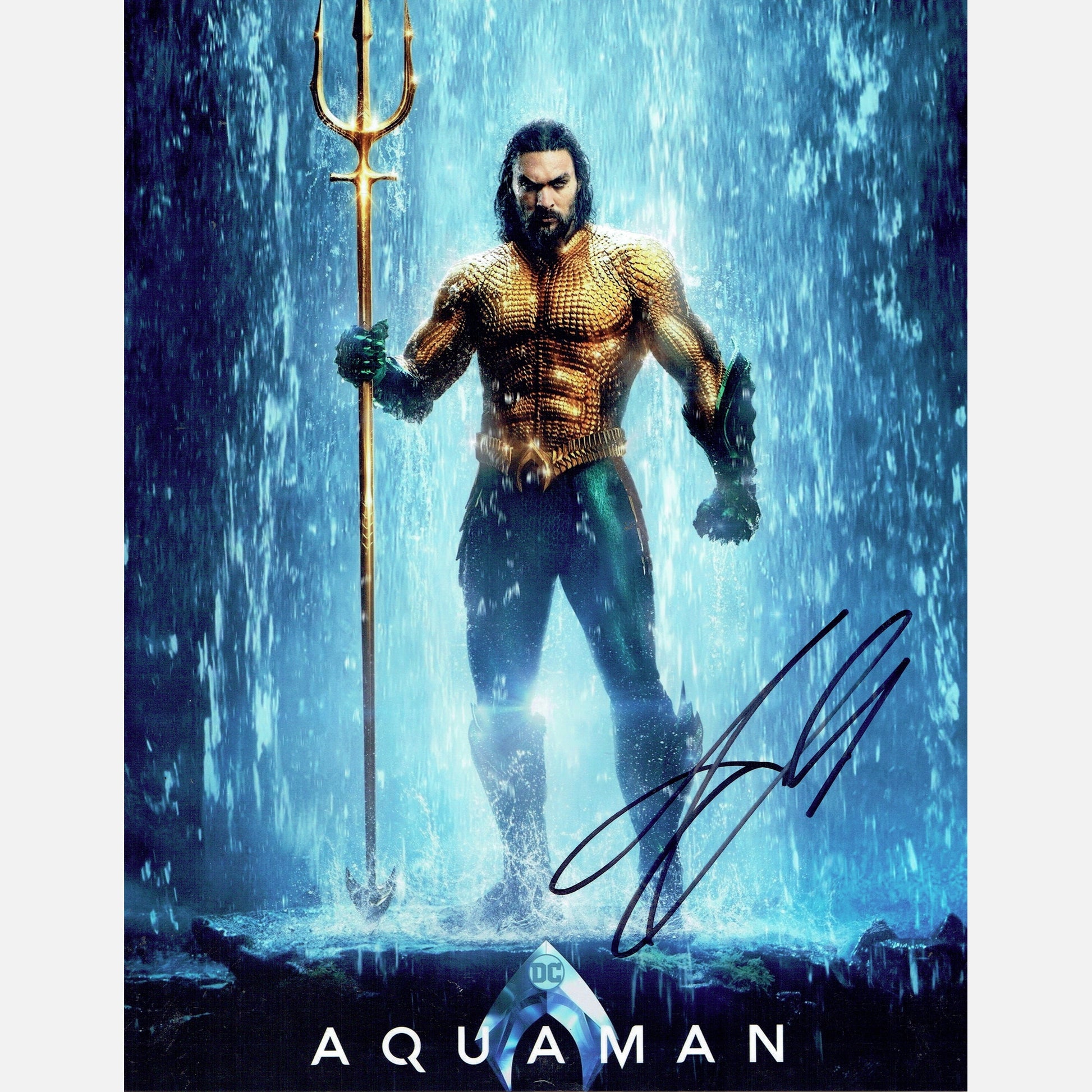 JASON MAMOA autograph ACOA signed 11x14 photography AQUAMAN 11X14