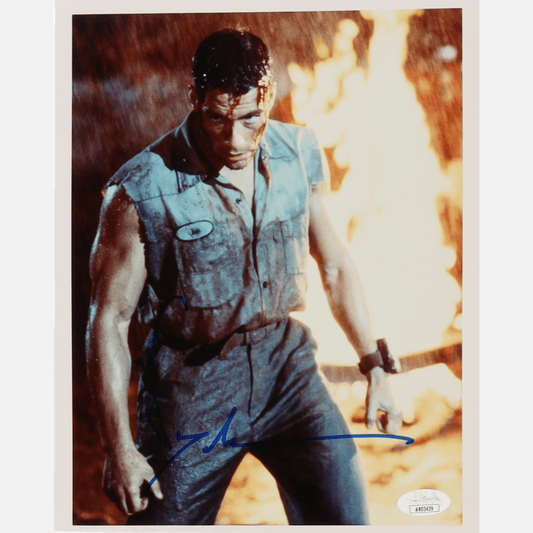 JEAN-CLAUDE VAN DAMME autograph JSA signed 8x10 photography Universal Soldier 8x10