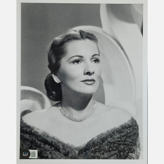JOAN FONTAINE autograph BECKETT signed 8x10 photography 8x10