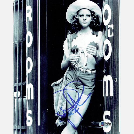 JODIE FOSTER autograph BECKETT & ACOA signed 8x10 photography TAXI DRIVER 8x10