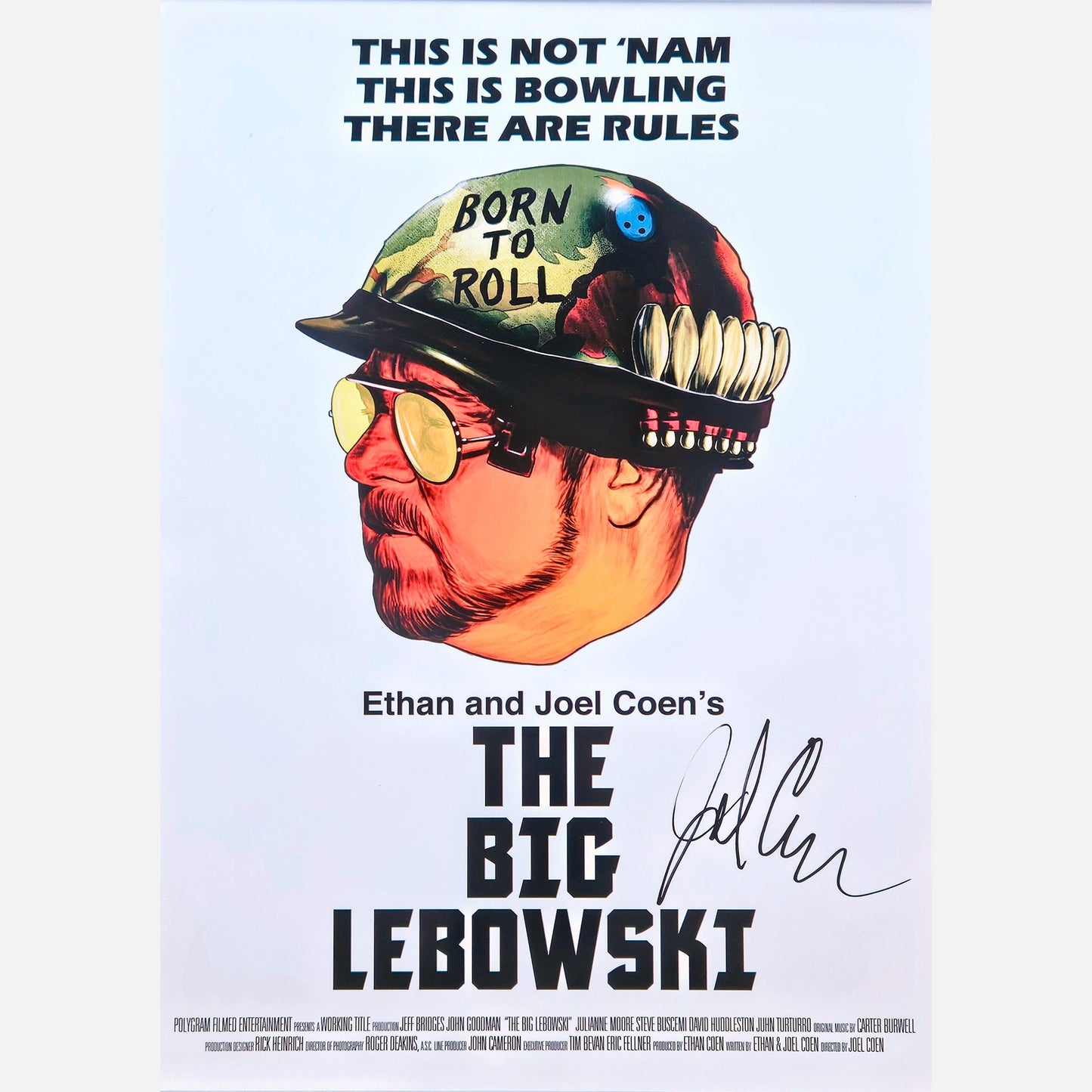 Autograf JOEL COEN Certyfikat ACOA 30x43 cm THE BIG LEBOWSKI