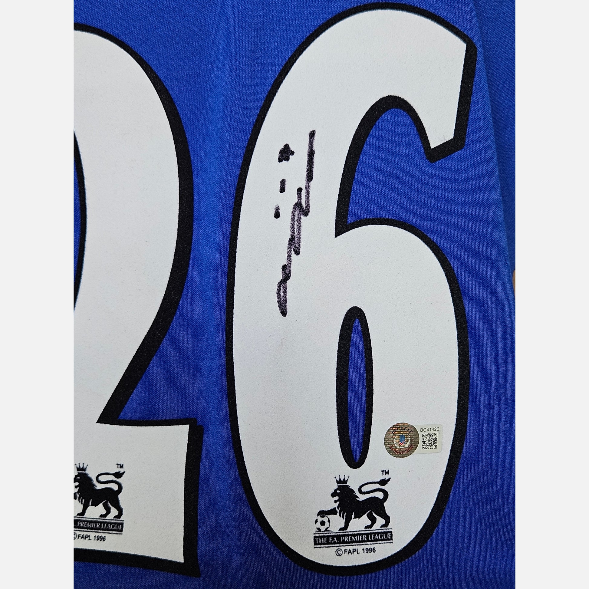 JOHN TERRY signed soccer jersey BECKETT certificate Chelsea FC Jersey