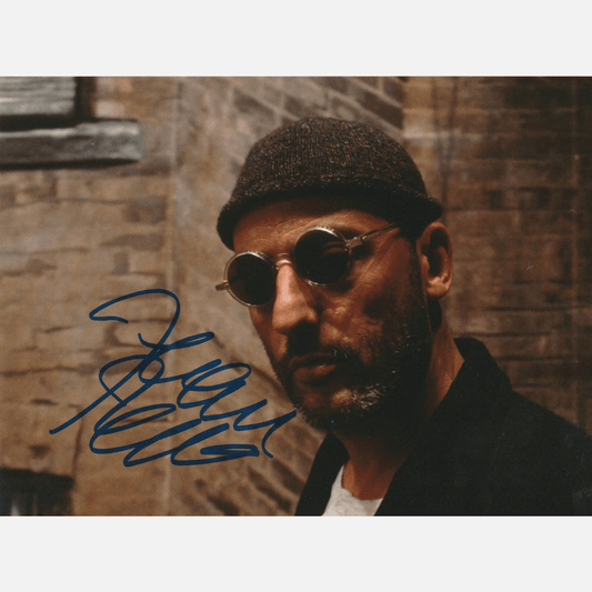 Autograf JEAN RENO Certyfikat ACOA 20x25 cm LEON ZAWODOWIEC