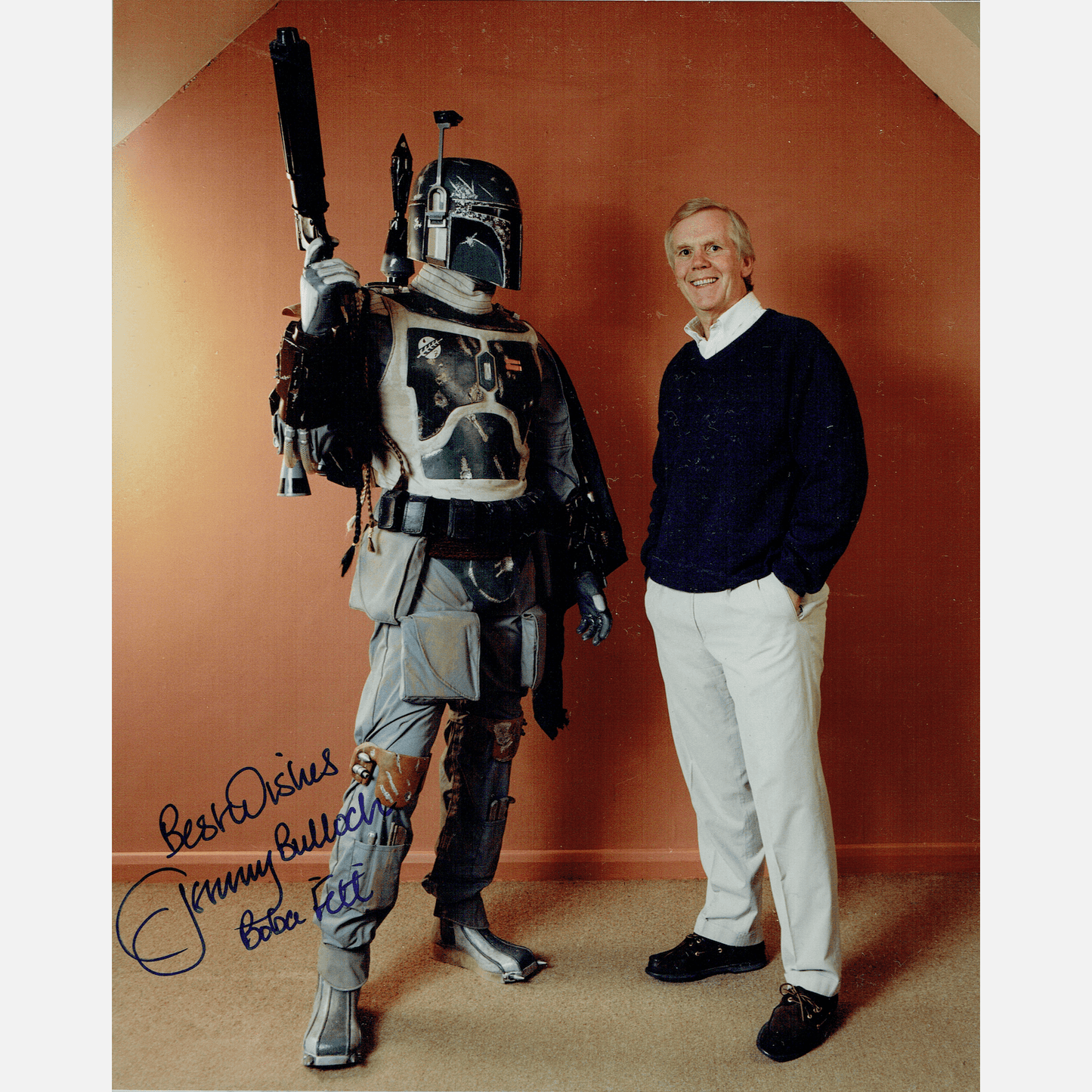 Autograf JEREMY BULLOCH Boba Fett Certyfikat ACOA 20x25 cm GWIEZDNE WOJNY