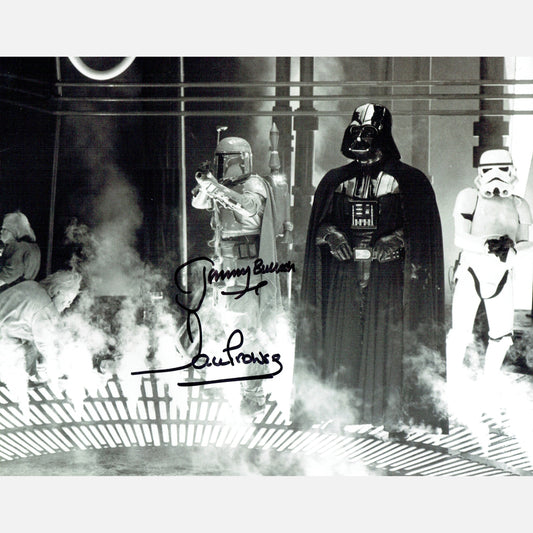 Autografy DAVID PROWSE i JEREMY BULLOCH Certyfikjat ACOA 20x25 cm GWIEZDNE WOJNY