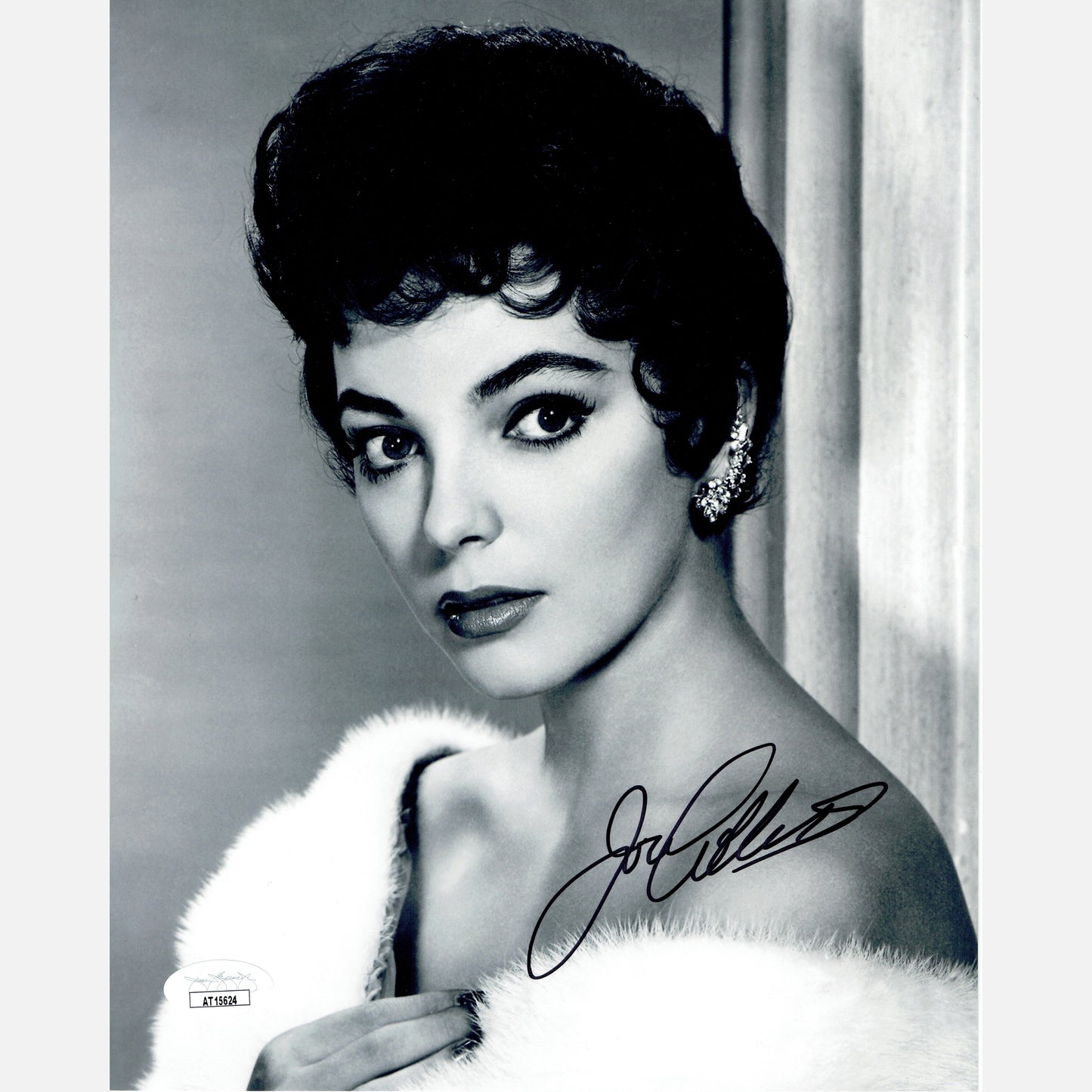 Autograf JOAN COLLINS Certyfikat JSA 20x25 cm