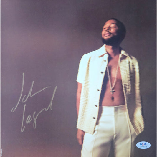 Autograf JOHN LEGEND Certyfikat PSA Vinyl insert 28x28 cm