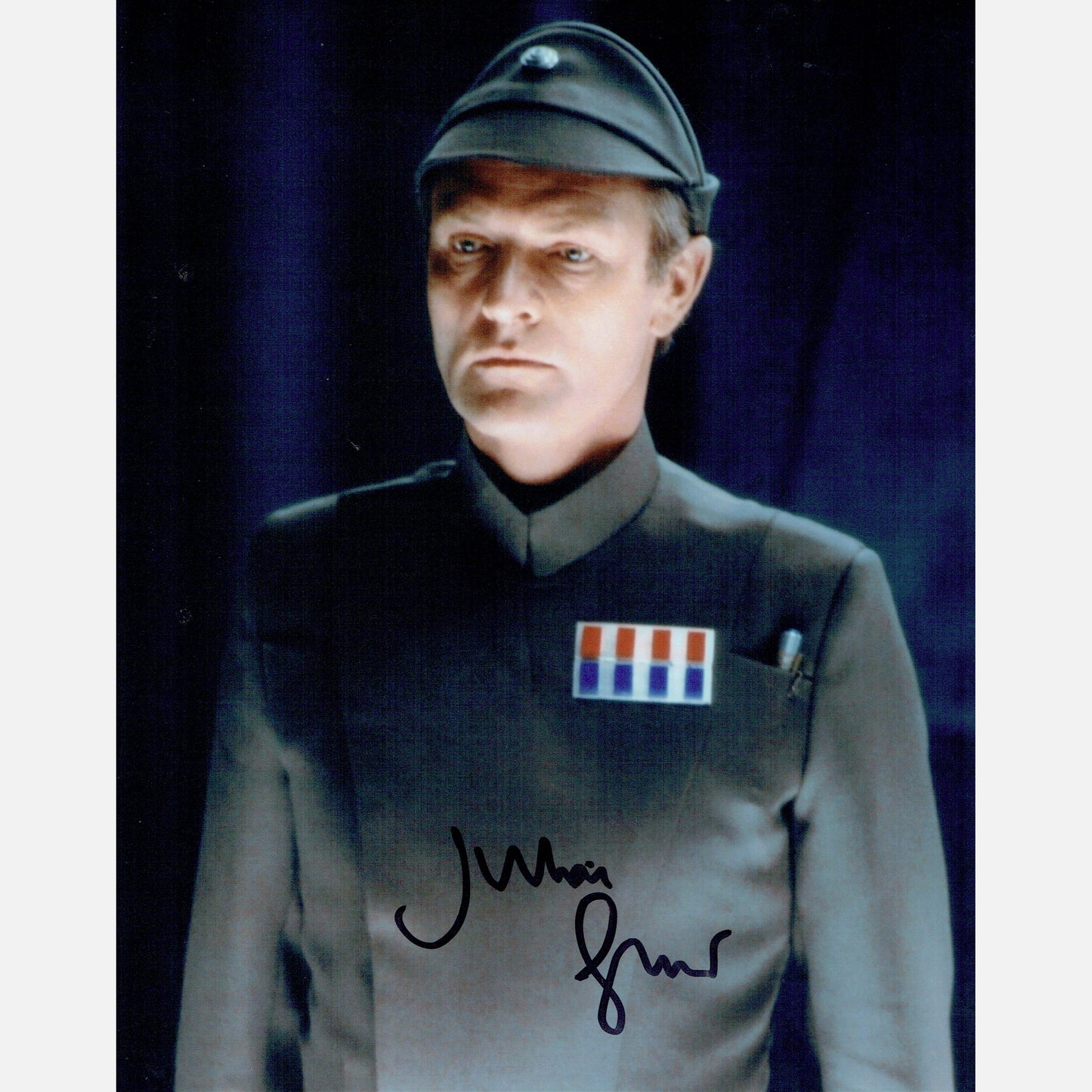 Autograf JULIAN GLOVER Certyfikat ACOA 20x25 cm GWIEZDNE WOJNY