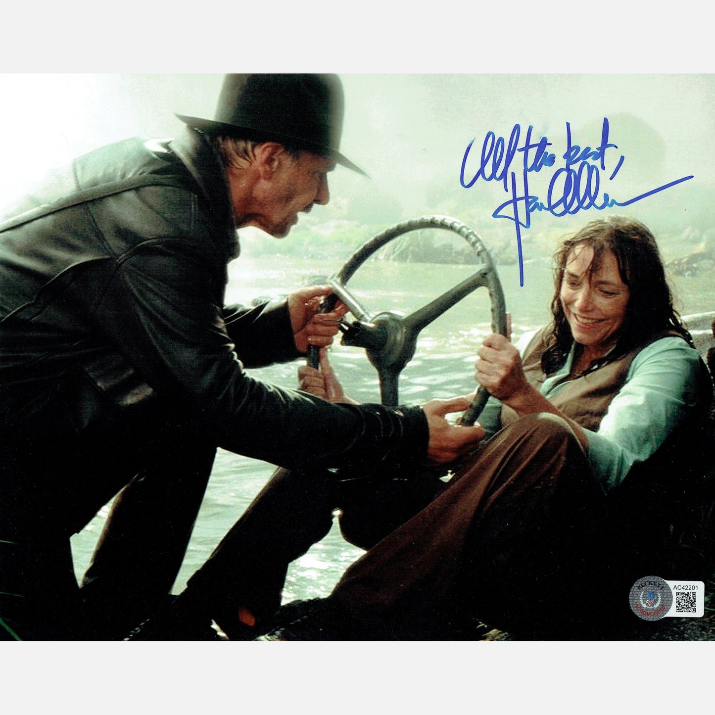 KAREN ALLEN autograph BECKETT signed 8x10 photography INDIANA JONES 8x10