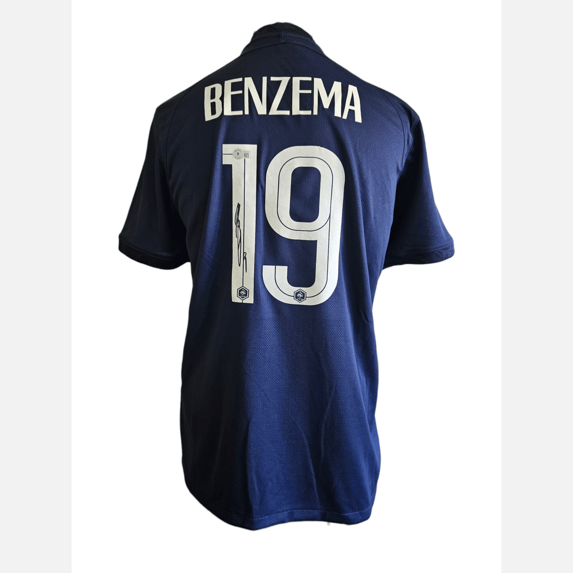 KARIM BENZEMA signed soccer jersey BECKETT certificate France Jersey