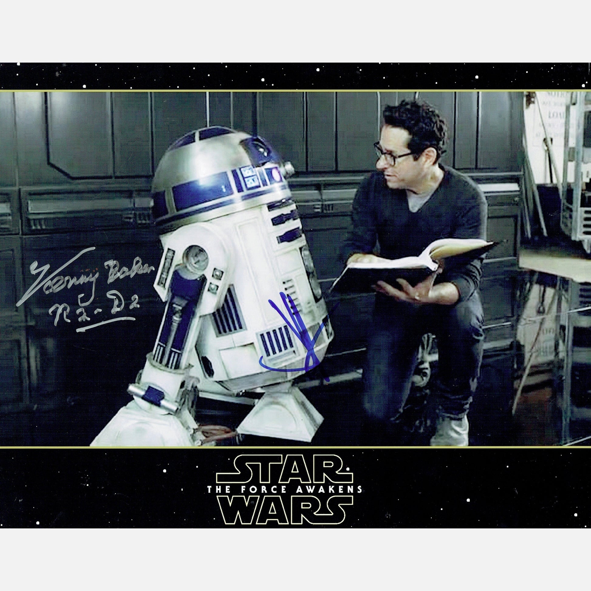 KENNY BAKER & JJ ADAMS autographs ACOA signed 11x14 photography STAR WARS 11x14