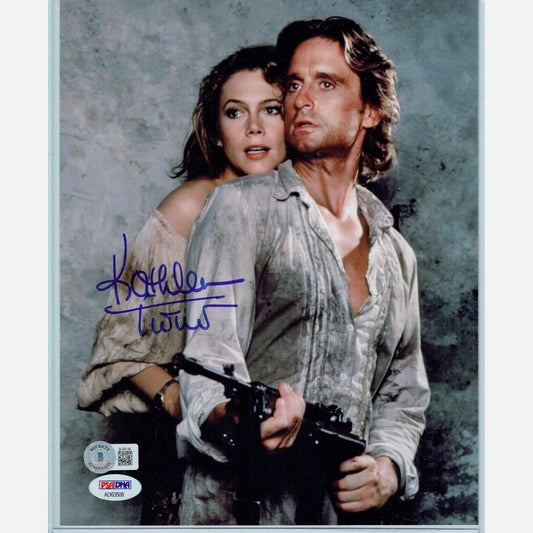 Autograf KATHLEEN TURNER Certyfikat JSA 20x25 cm