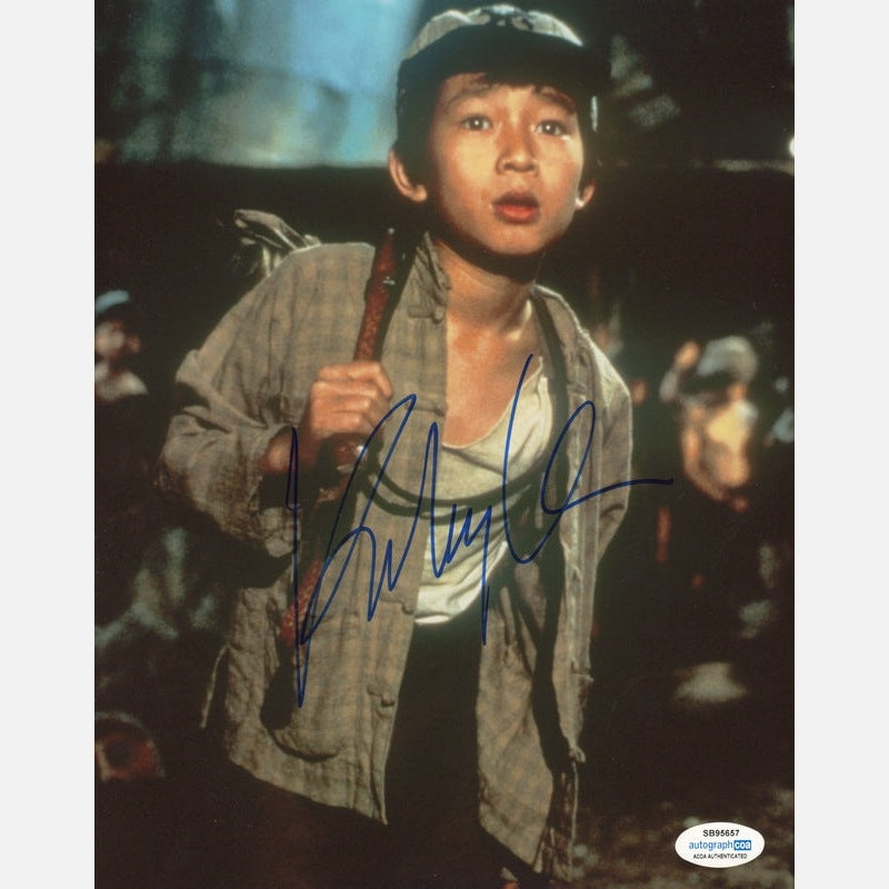 Autograf KE HUY QUAN Certyfikat ACOA 20x25 cm INDIANA JONES