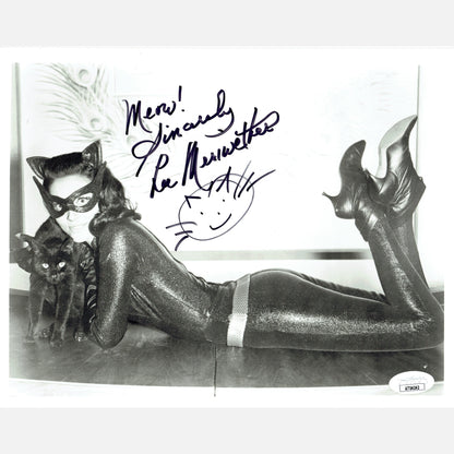 LEE MERIWETHER autograph JSA signed 8x10 photography Meow! Sketch BATMAN 8x10