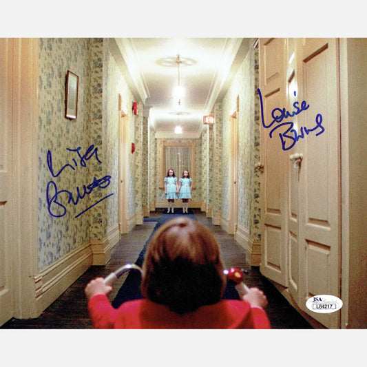 LISA BURNS & LOUISE BURNS autographs JSA signed 8x10 photography THE SHINING 8x10