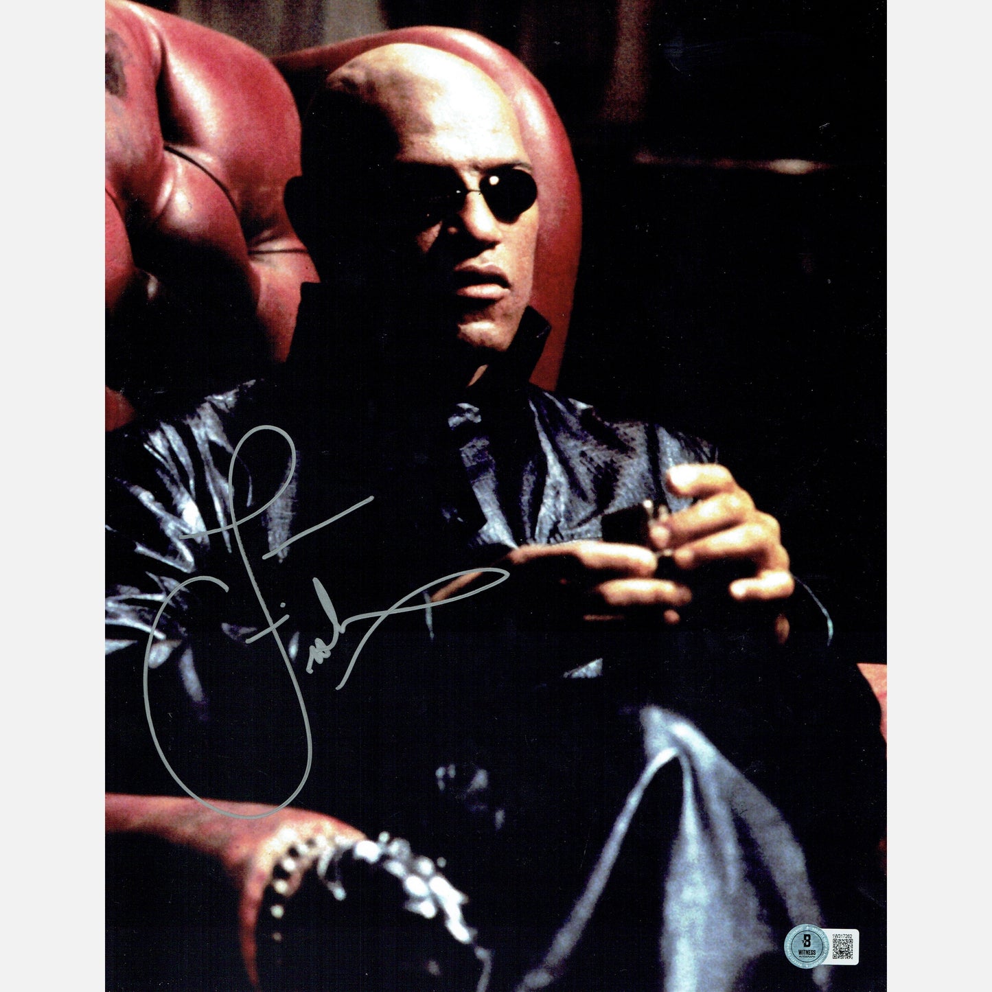 Autograf LAURENCE FISHBURNE Certyfikat BECKETT 28x35 cm MATRIX