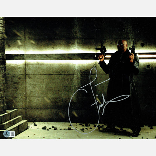 Autograf LAURENCE FISHBURNE Certyfikat BECKETT 28x35 cm MATRIX