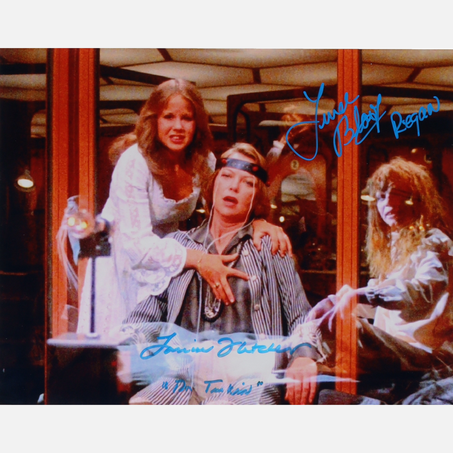 Autografy LOUISE FLETCHER i LINDA BLAIR Certyfikat ACOA 28x35 cm Egzorcysta