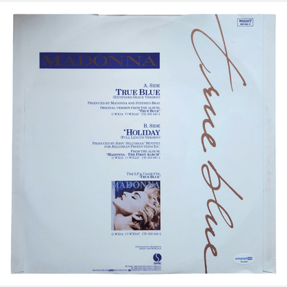 MADONNA autograph ACOA LOA signed Vinyl LP True Blue RARE vinyl