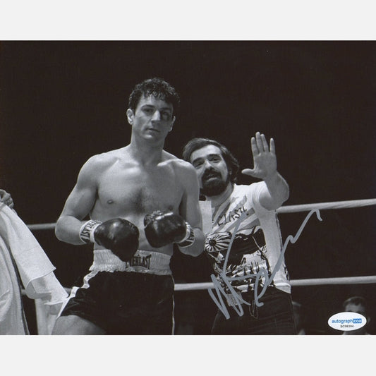 MARTIN SCORSESE autograph ACOA signed 8x10 photography RAGING BULL 8x10
