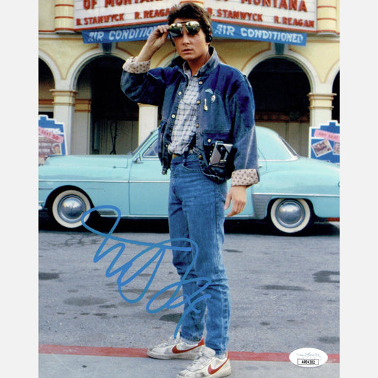 MICHAEL J FOX autograph JSA & ACOA signed 8x10 photography BACK TO THE FUTURE 8x10