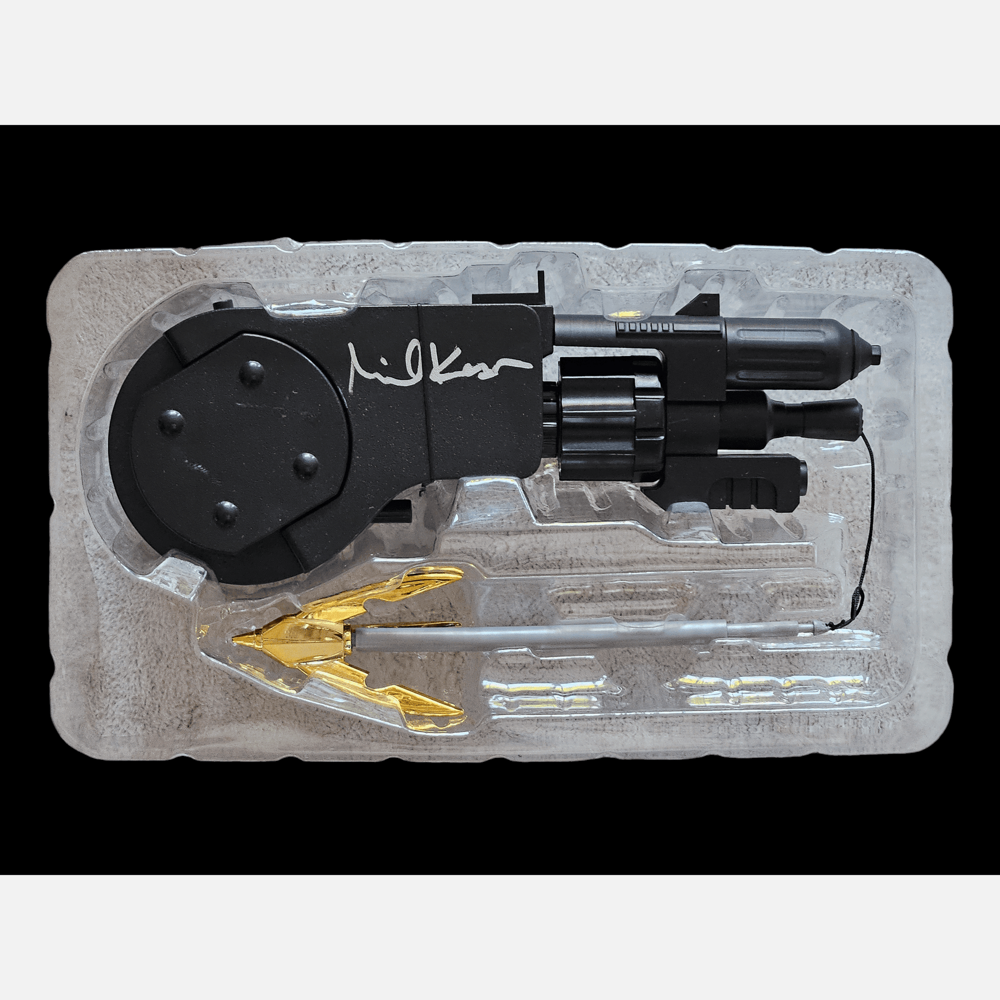 MICHAEL KEATON autograph ACOA signed Batman Grapnel Launcher Replica Memorabilia