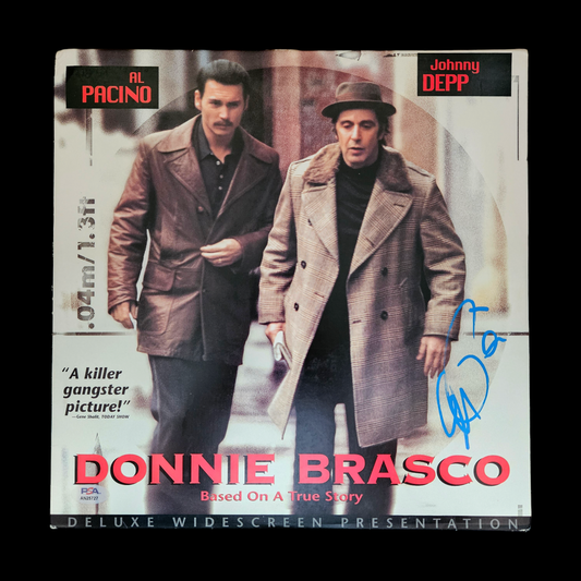 Autograf AL PACINO Certyfikaty PSA i ACOA Laser disk DONNIE BRASCO