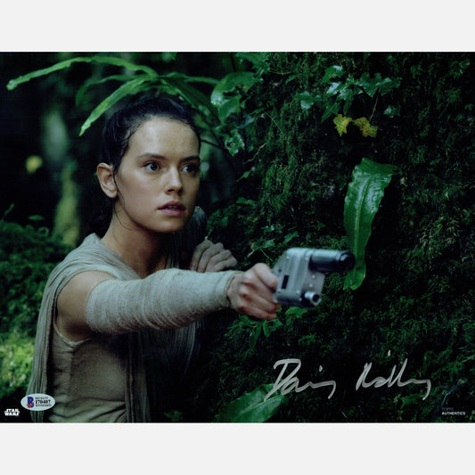 Autograf DAISY RIDLEY Certyfikat BECKETT 28x35 cm GWIEZDNE WOJNY