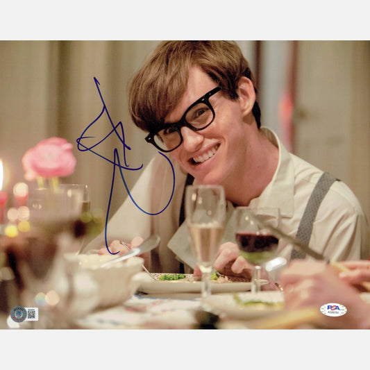 Autograf EDDIE REDMAYNE Certyfikaty PSA i BECKETT 28x35 cm Teoria wszystkiego