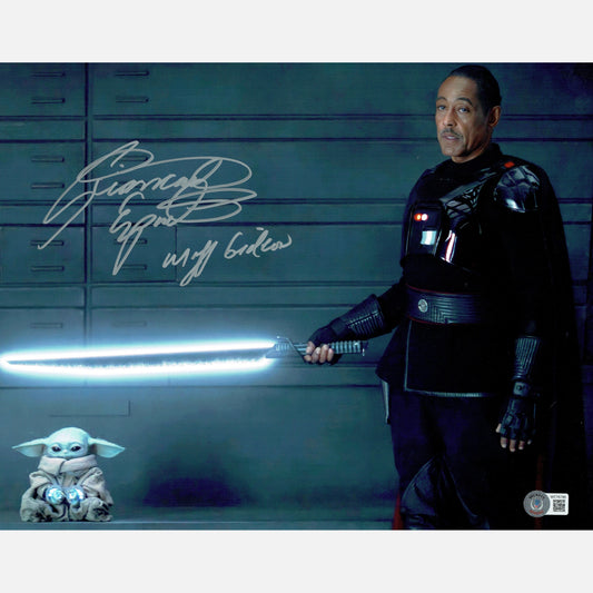 Autograf GIANCARLO ESPOSITO Certyfikat BECKETT 28x35 cm GWIEZDNE WOJNY