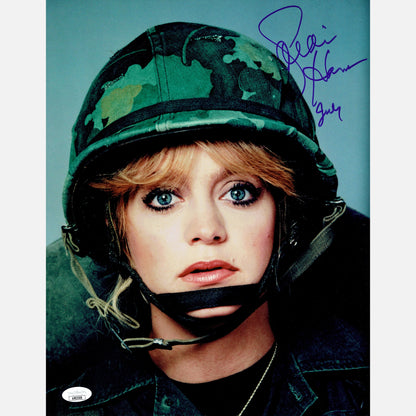 Autograf GOLDIE HAWN Certyfikat JSA 28x35 cm Szeregowiec Benjamin