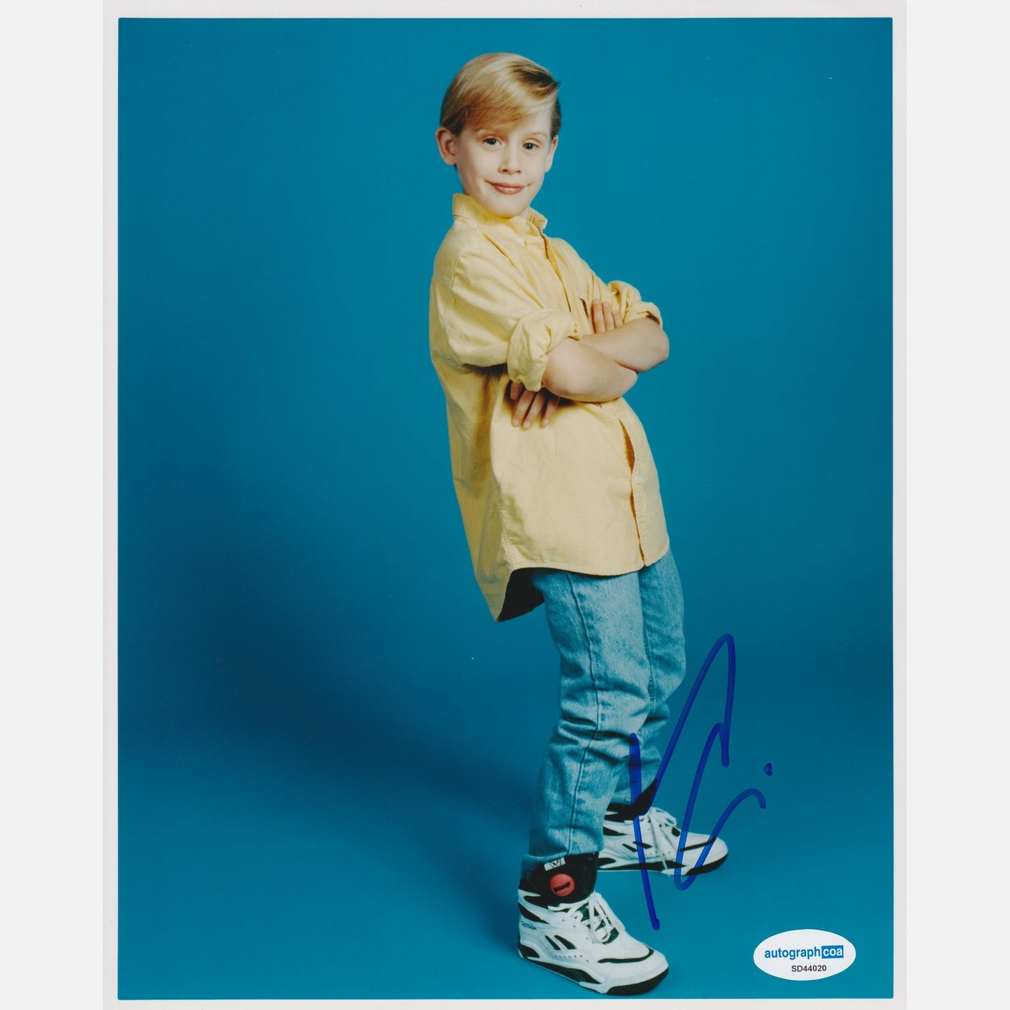 Autograf MACAULAY CULKIN Certyfikat ACOA 20x25 cm