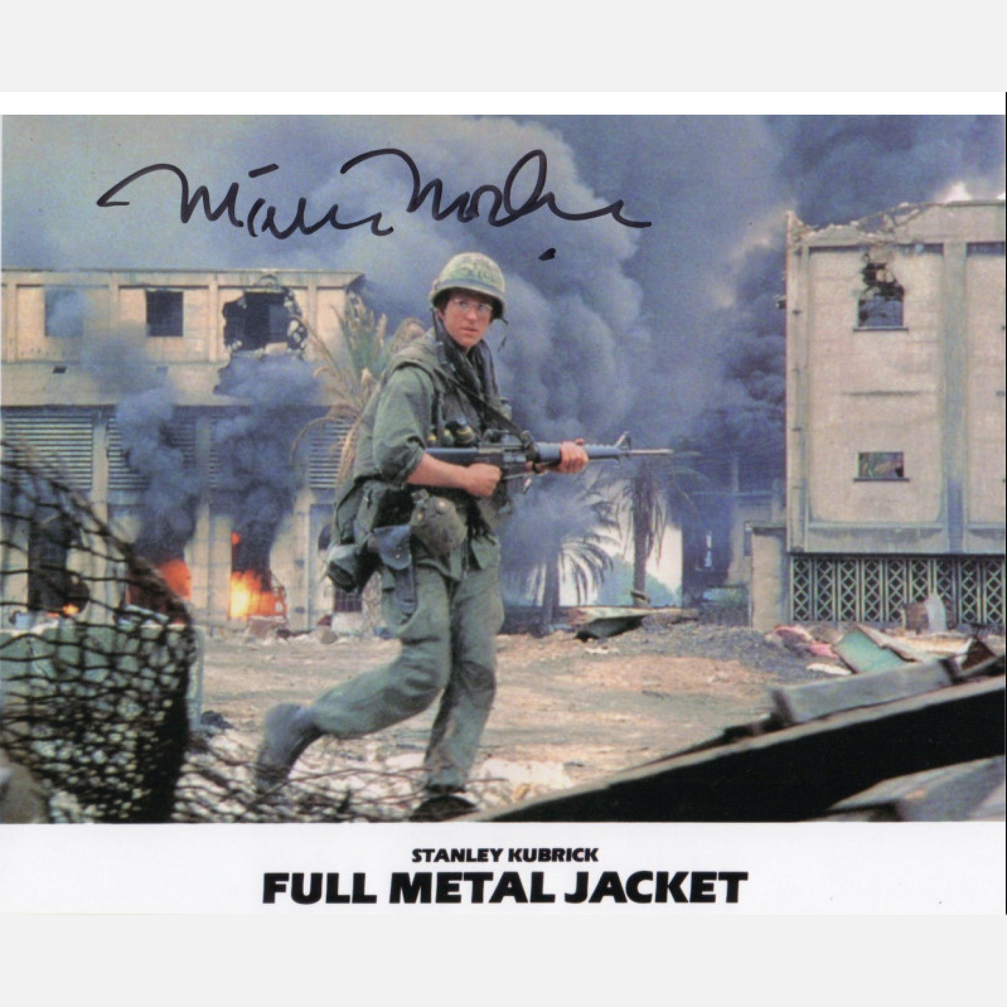 Autograf MATTHEW MODINE Certyfikat ACOA 20x25 cm Full Metal Jacket