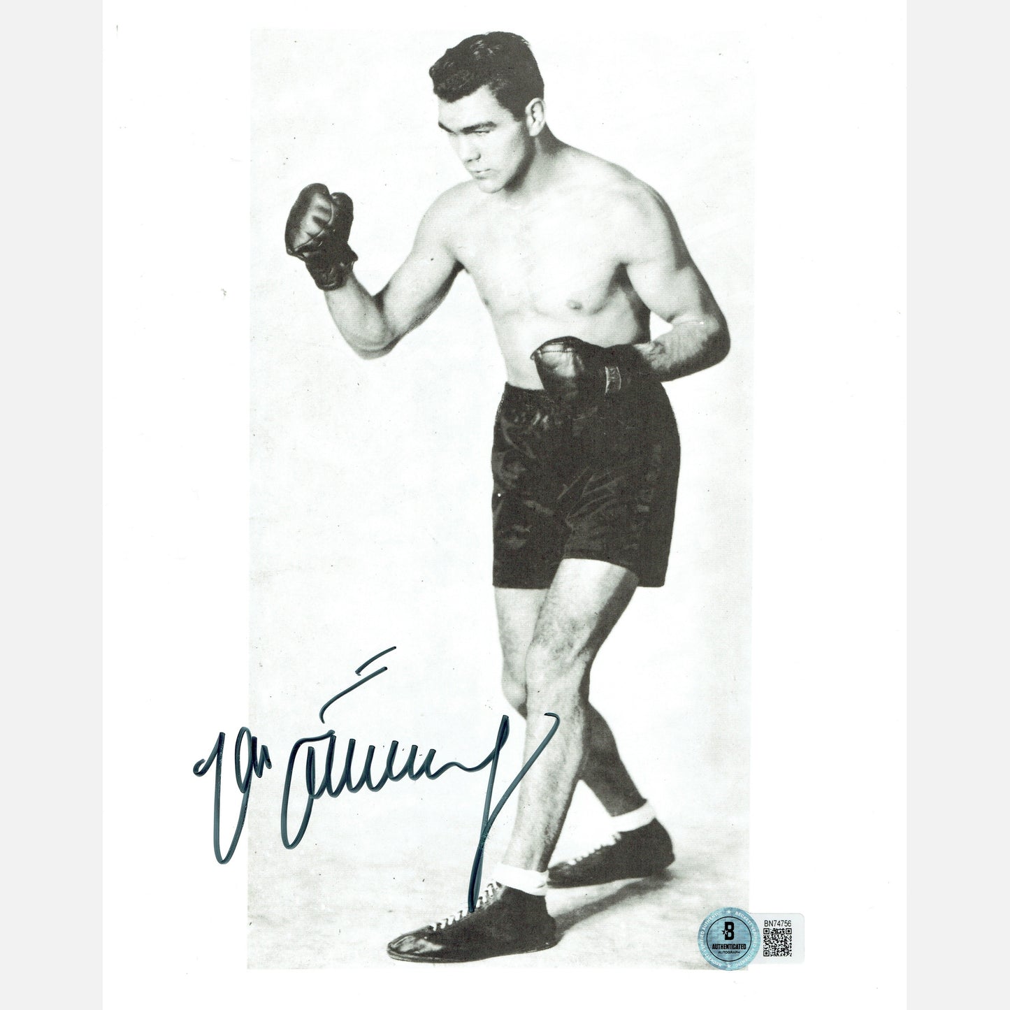 Autograf MAX SCHMELLING Certyfikat BECKETT 20x25 cm BOKS