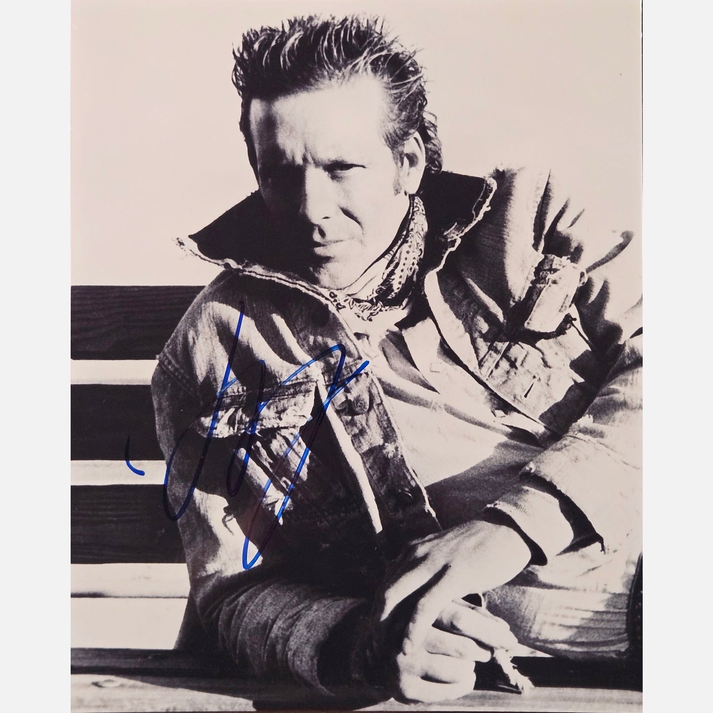 Autograf MICKEY ROURKE Certyfikat ACOA 20x25 cm