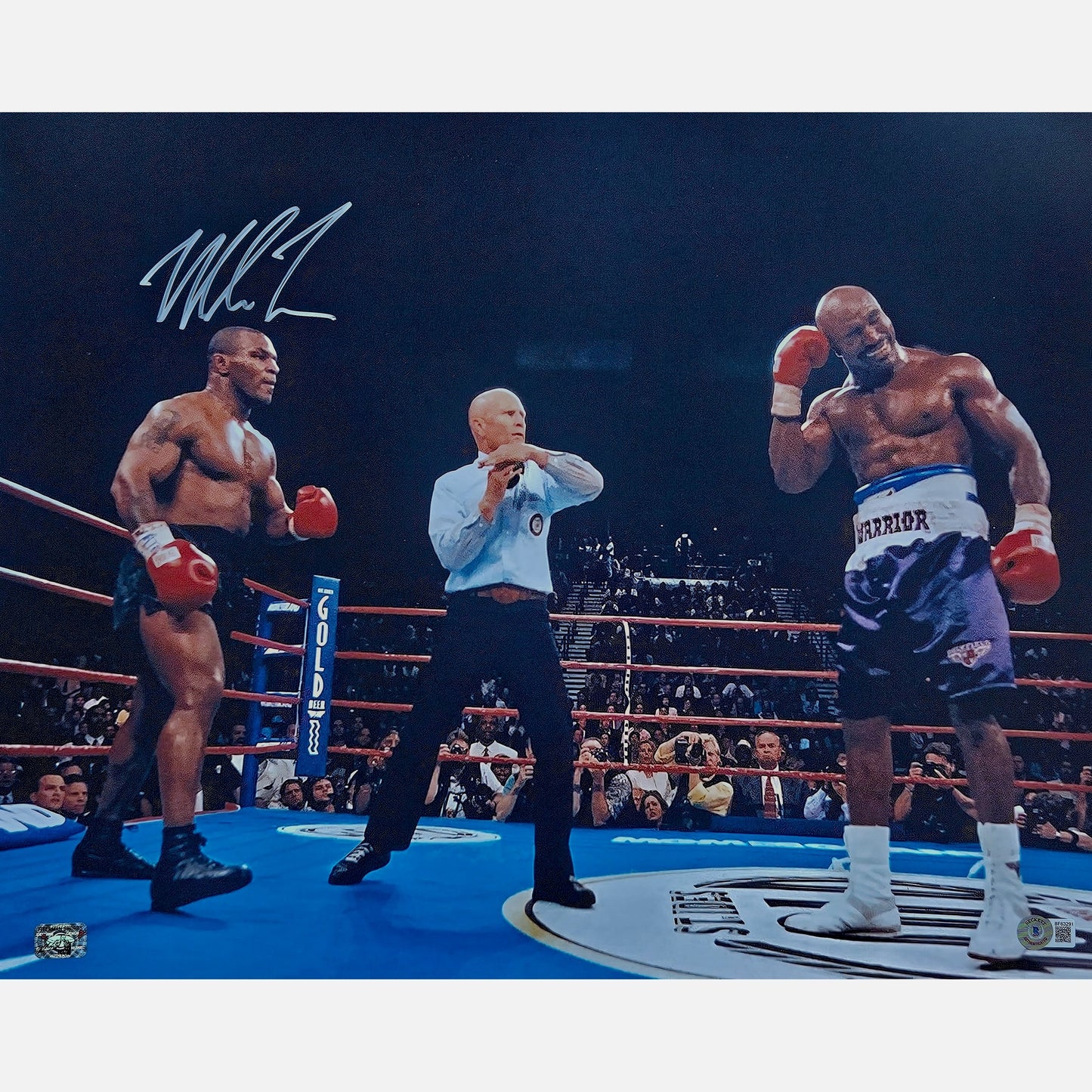 Autograf MIKE TYSON Certyfikat Beckett 40x50 cm BOKS