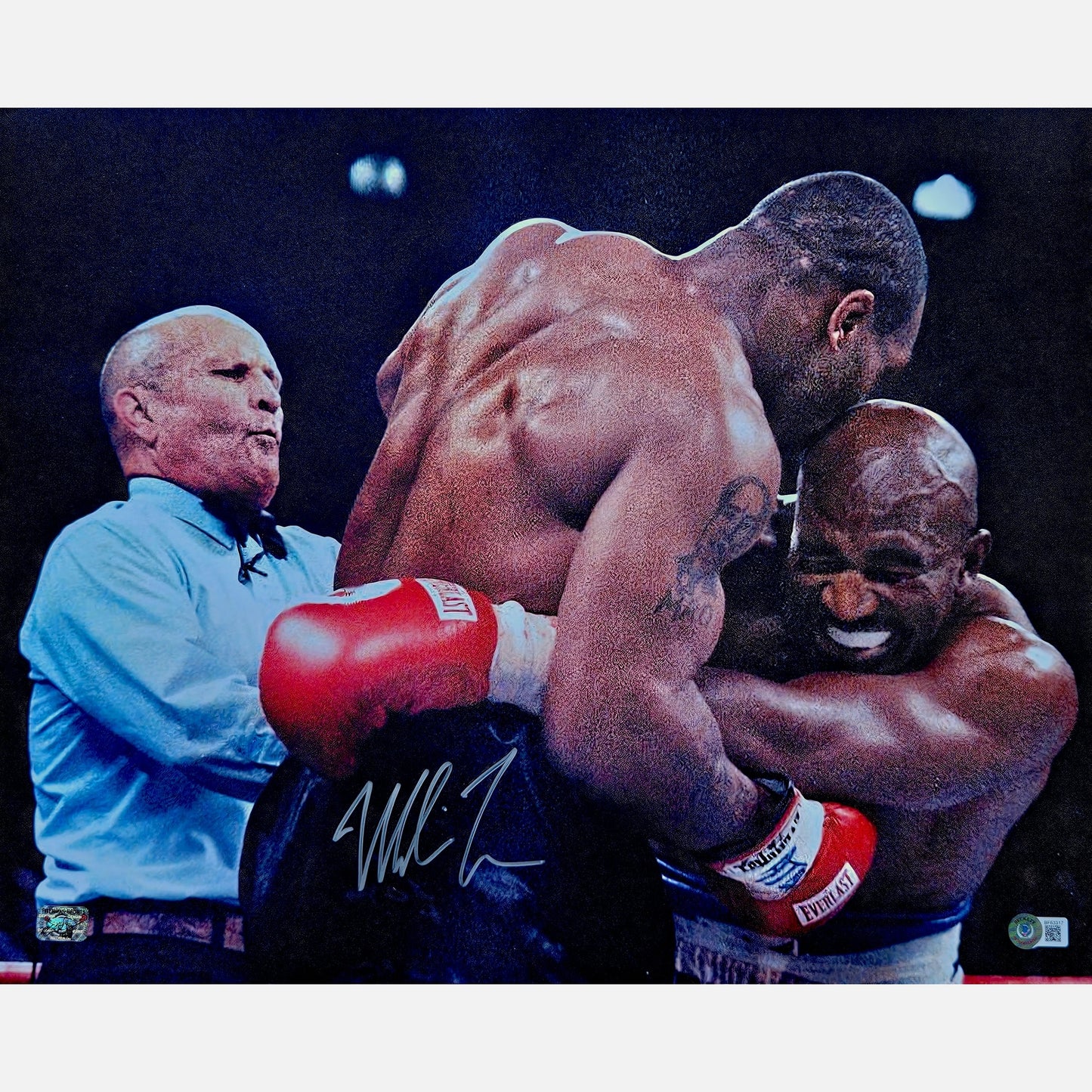 Autograf MIKE TYSON Certyfikat Beckett 40x50 cm BOKS