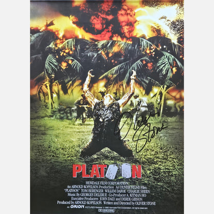 Autograf OLIVER STONE Certyfikat ACOA 30x43 cm PLUTON