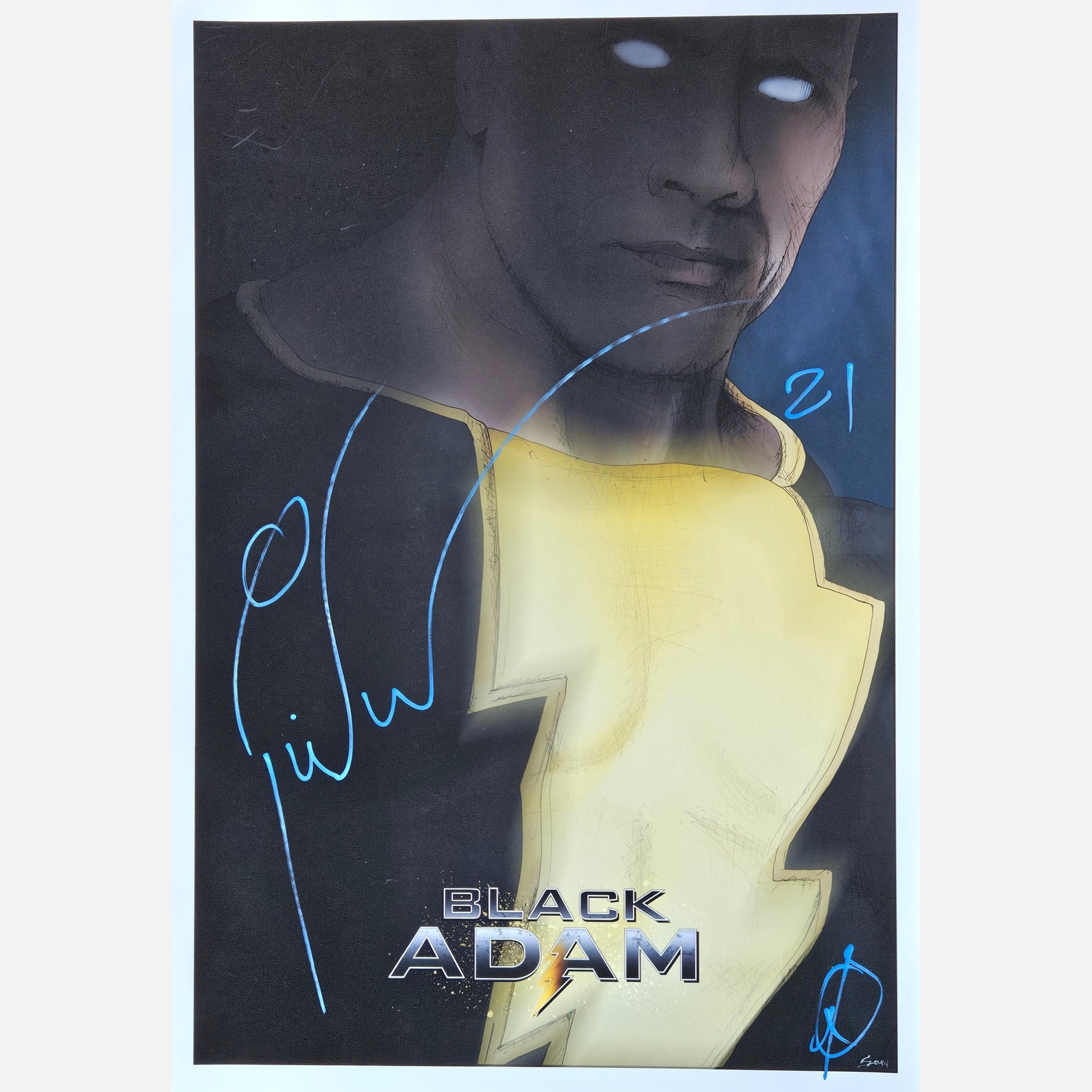 PIERCE BROSNAN autograph ACOA LOA signed 12x19 poster BLACK ADAM 12x18