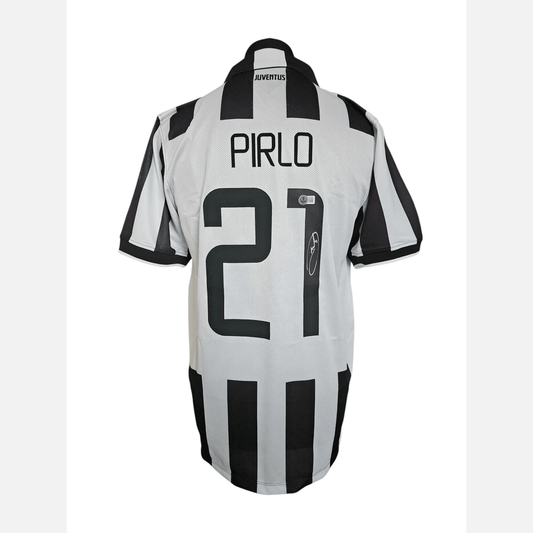 Autograf ANDREA PIRLO na koszulce piłkarskiej Certyfikat BECKETT Juventus Turyn