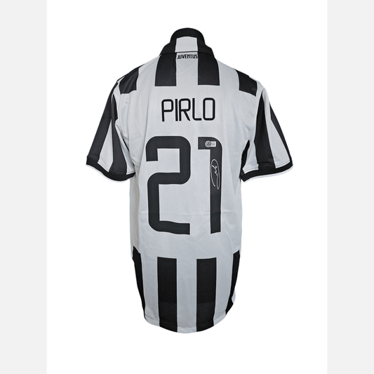 Autograf ANDREA PIRLO na koszulce piłkarskiej Certyfikat BECKETT Juventus Turyn