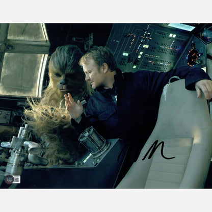 RIAN JOHNSON autograph BECKETT signed 11x14 photography STAR WARS 11x14
