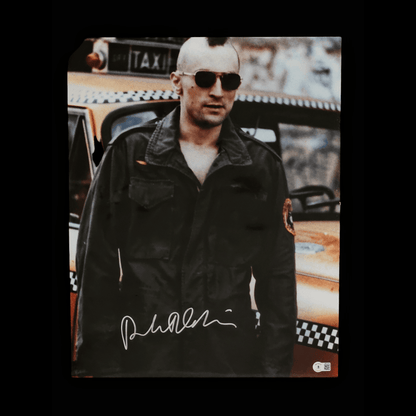 ROBERT DE NIRO autograph BECKETT signed 16x20 photography TAXI DRIVER 16x20