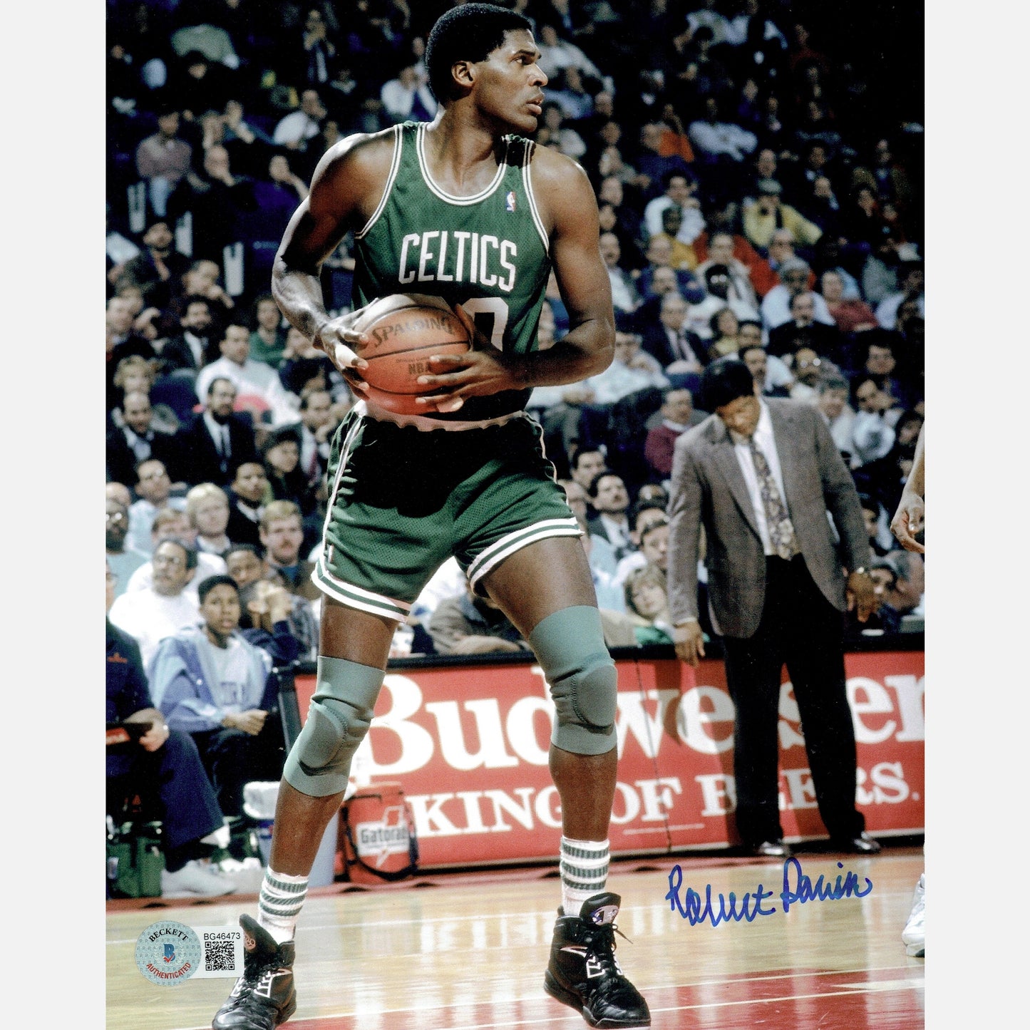 Autograf ROBERT PARISH Certyfikat BECKETT 20x25 cm NBA